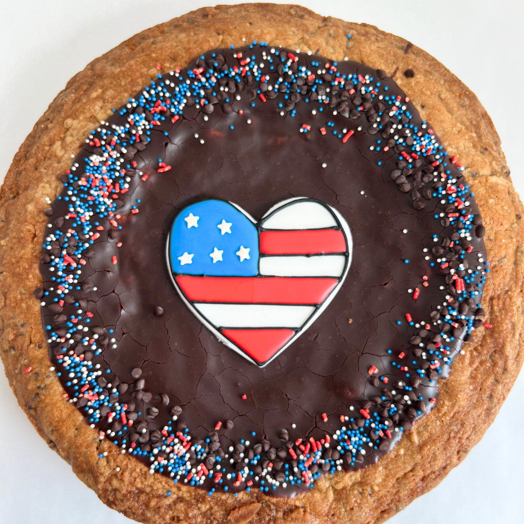 Memorial Day Chocolate Chip Cookie Cake